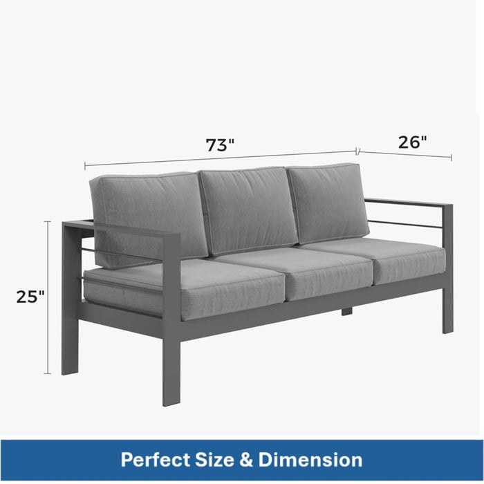 Outdoor Patio Set All-Weather With Thick Cushions