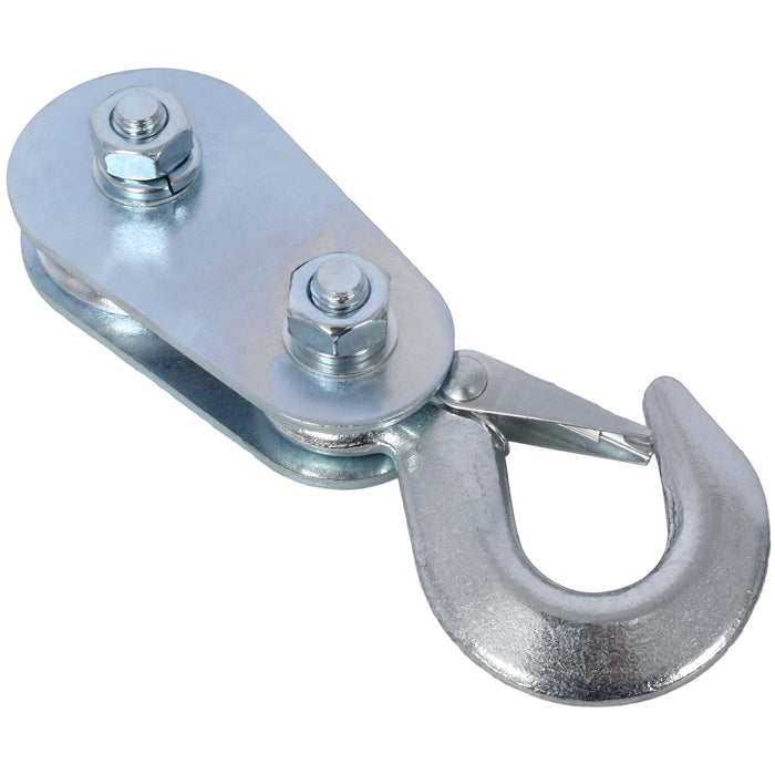 Reversible 12V Electric Trailer Winch For Boats Up To 6000 Lbs With Synthetic Rope And Extra Pulley Hook - Blue