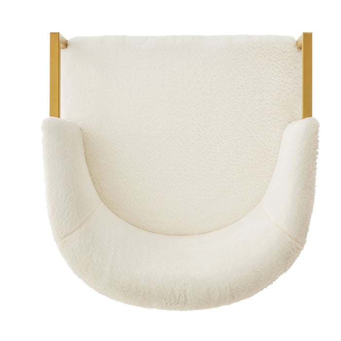 Upholstered Reading Accent Armchair For Living Room