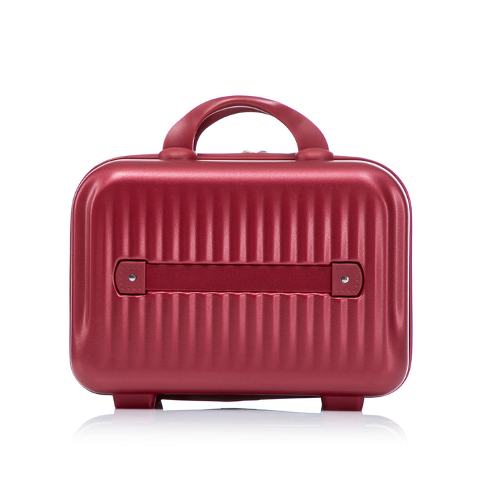 Luggage Set With Cosmetic Case, Combination Lock, Front Opening Design