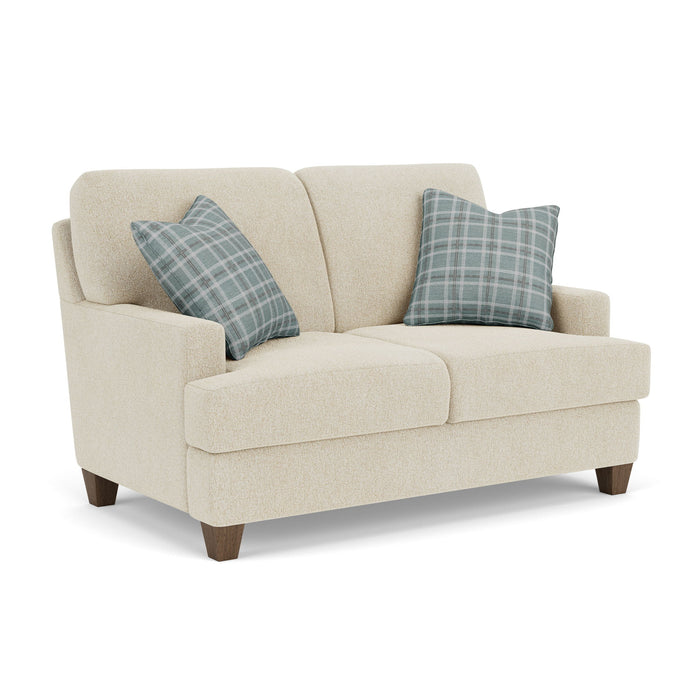 Moxy - Fabric Loveseat, T-Shaped Seat Cushion