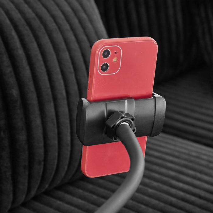 Modern Chaise Sofa With Adjustable Backrest, Cup Holders, Phone Holder & Storage Compartments For Living Room