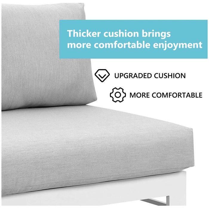 Outdoor Patio Set, All-Weather With Thick Cushions