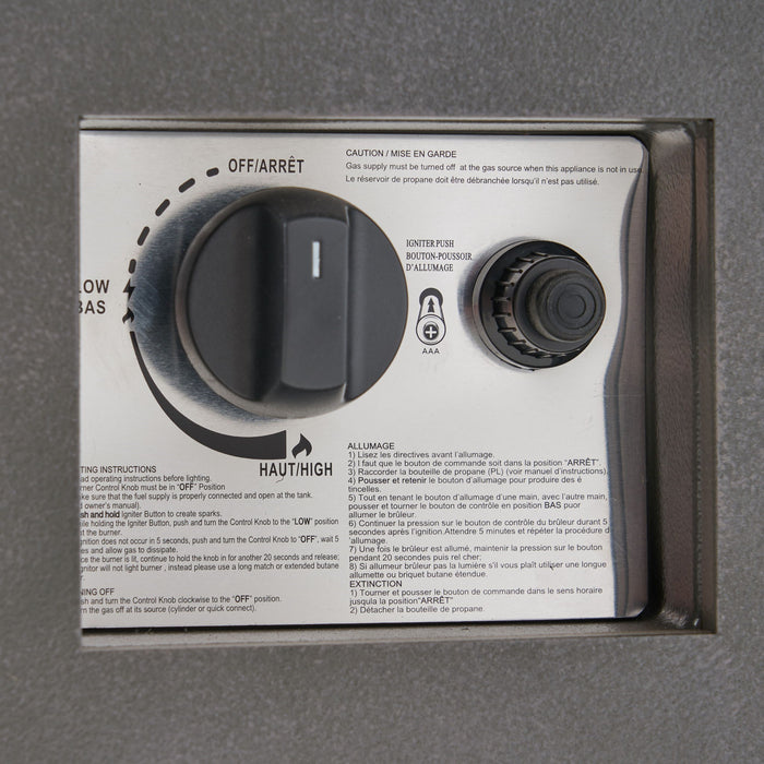 Modern Square Fire Pit With 50,000 Btu