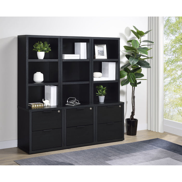 Geary - 3 Piece Wall Unit Bookcase Set With USB Storage