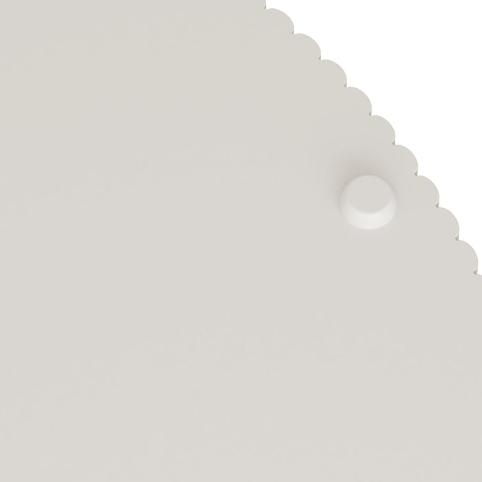 Round Coffee Table With Storage, Vertical Stripe Design