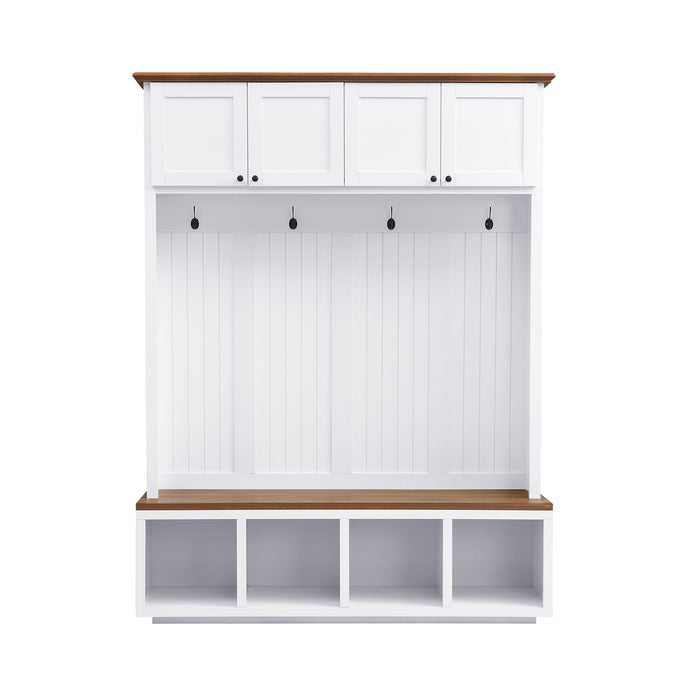 Entryway Hall Tree With Bench And Storage