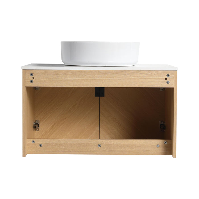 Wall Mounted Bathroom Vanity With Art Sink