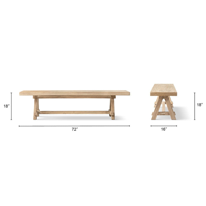 Hawthorne - Dining Bench - Natural