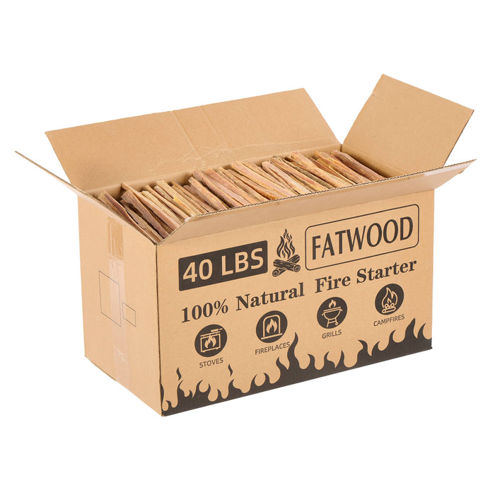 Fatwood Fire Starter Sticks, Oil Rich Kindling For Fireplace