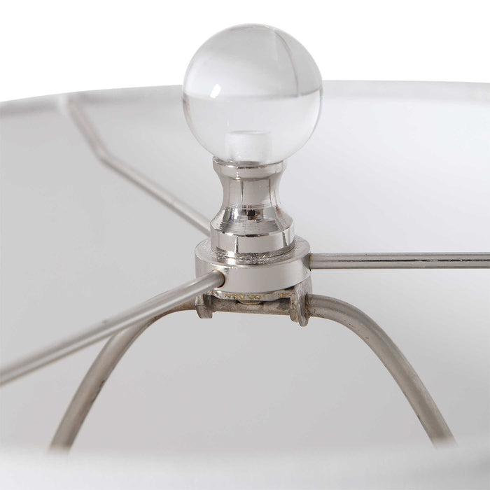 Piers - Mottled Buffet Lamp - Blue