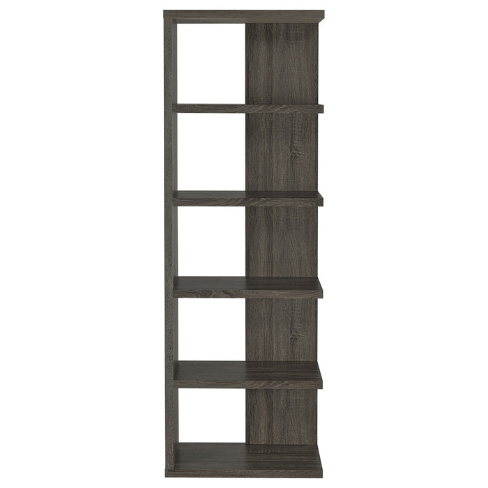 5 Shelf Bookcase - Gray