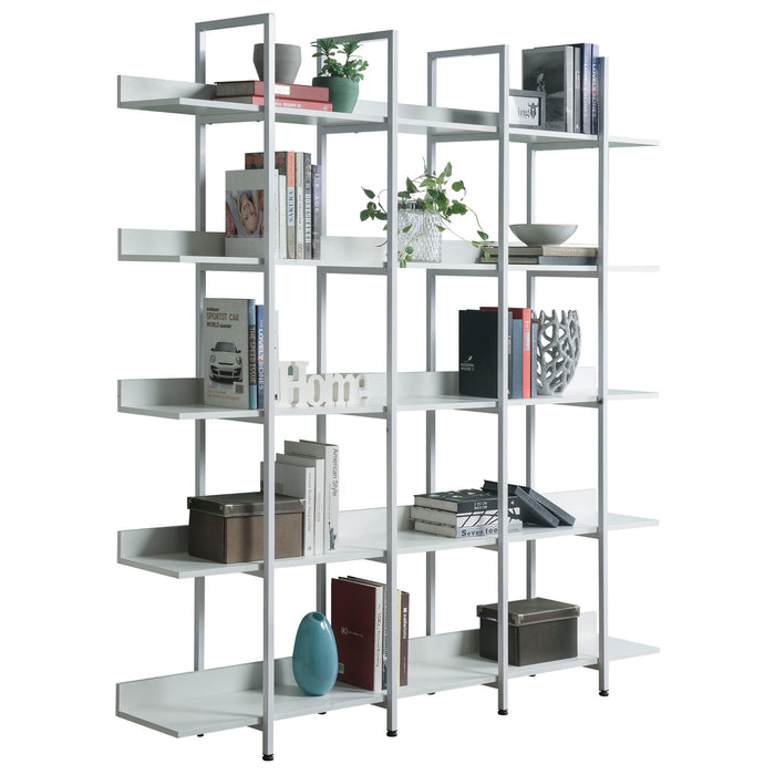Vintage Industrial 5 Tier Open Bookcase