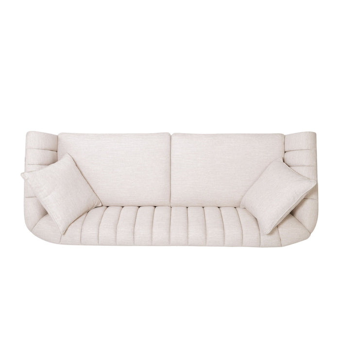 Contemporary 3 Seater Sofa With Accents
