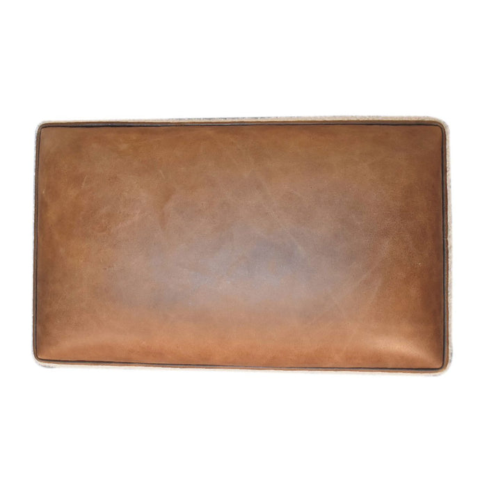 Vintage Ball Footstool - Brown