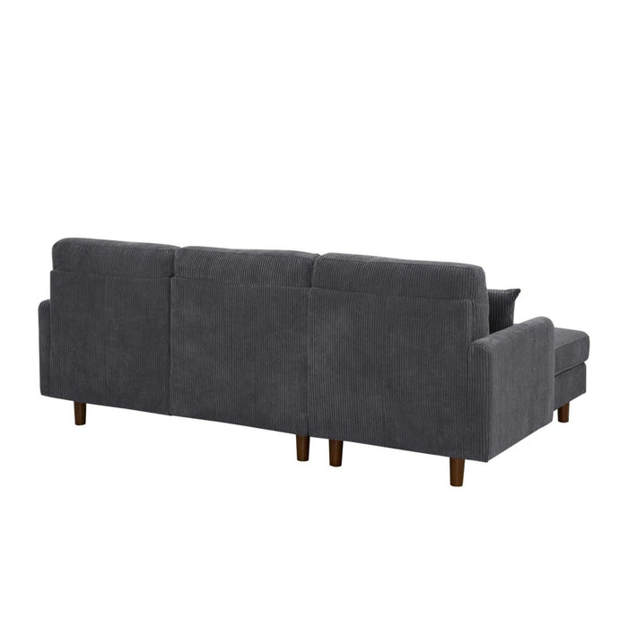 Upholstered Sectional With Toss Pillows