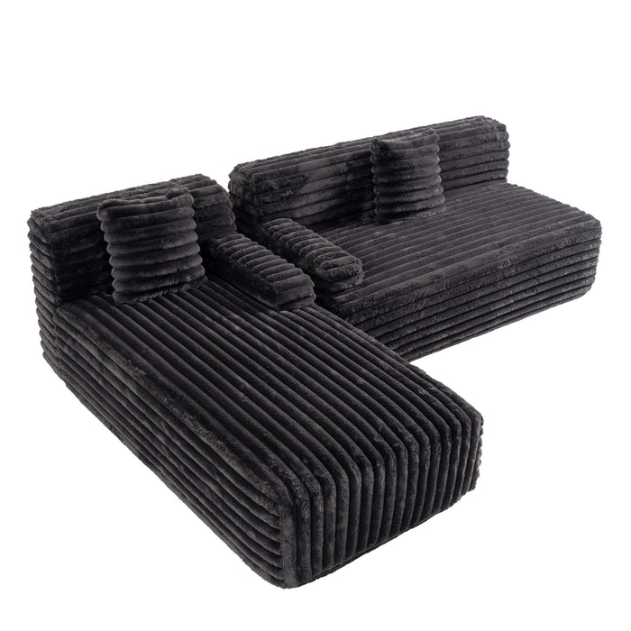 Cloud Sectional Sofa Upholstered Couch Free Combined Sofa
