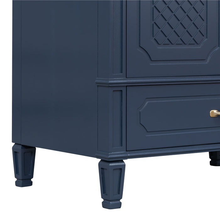 Bathroom Vanity With Sink, Soft Closing Door, Multi Functional Storage
