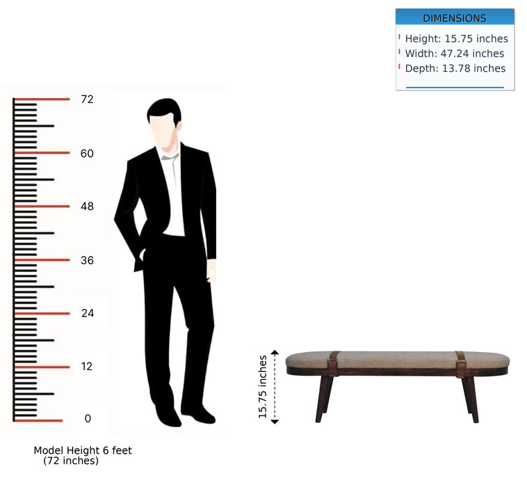 Nordholm Bench - Walnut