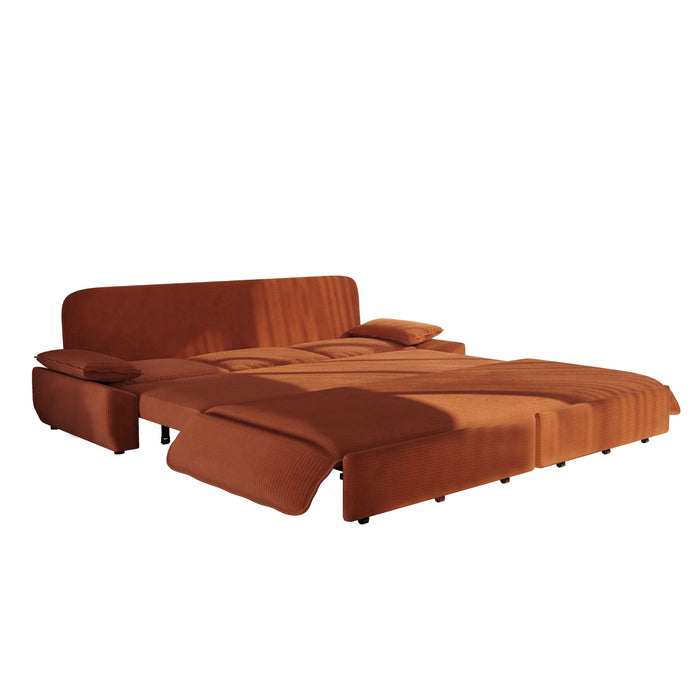 King Size Pull Out Sofa Bed, 3 In 1 Convertible Multifunctional