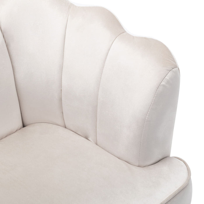 Modern Glam 3 Seater Sofa With Velvet Texture