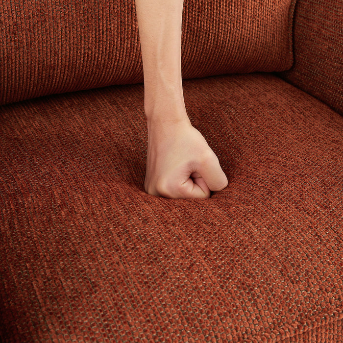 360° Swivel Accent Barrel Armchair With Side Pockets, Compact Design