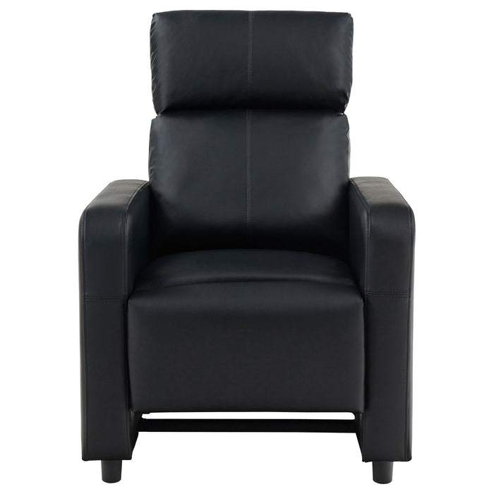 Push Back Recliner - Black