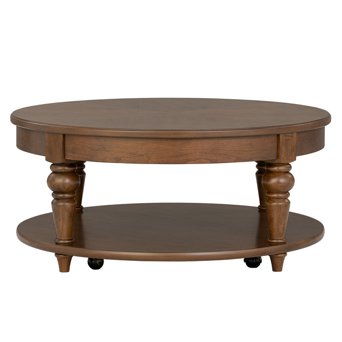 Bellevue - Round Coffee Table With Casters