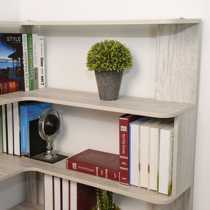 L-Shaped Corner Bookshelf