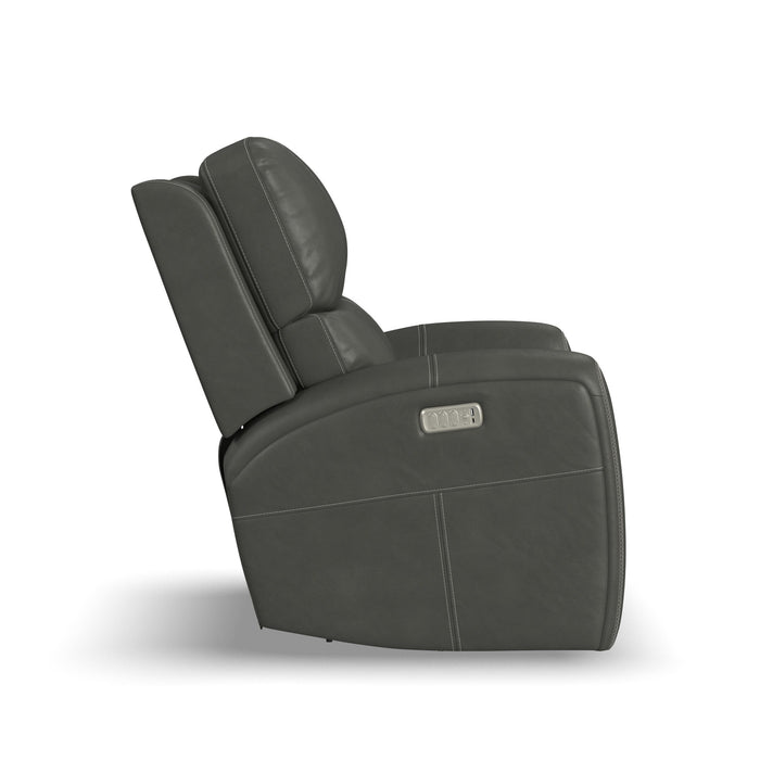 Linden - Power Swivel Gliding Recliner With Power Headrest, Lumbar, Heat & Massage