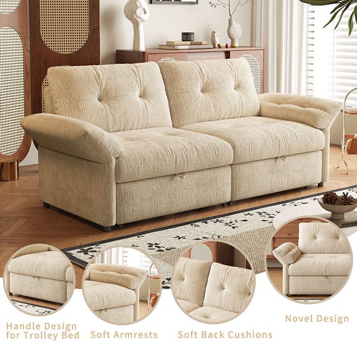 Sofa Bed, 2 In 1 Design For Living Rooms