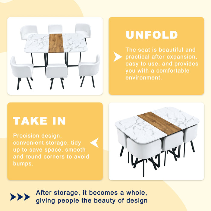 2 Tone Dining Table For Modern Minimalist And Industrial Styles