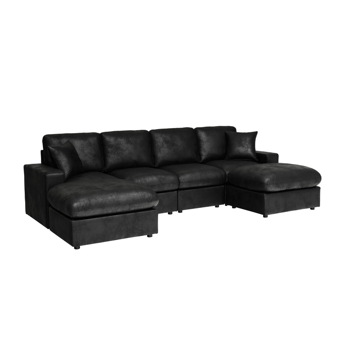 Sectional With 2 Ottomans