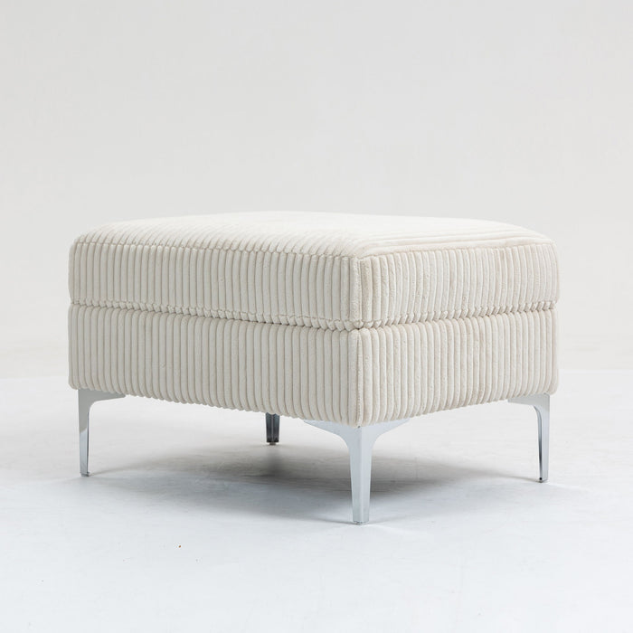 Modular Sectional Sofa Square Storage Ottoman