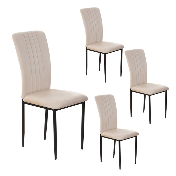 Velvet Dining Chairs For Dining Room (Set of 4)