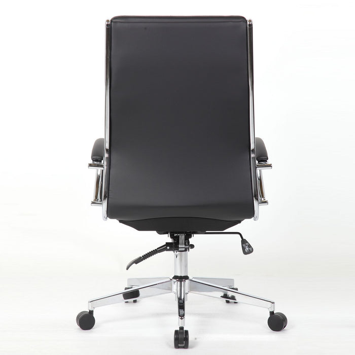 Office Chair, Breathable Mid Back Swivel Computer Chair With Foldable Armrest - Black