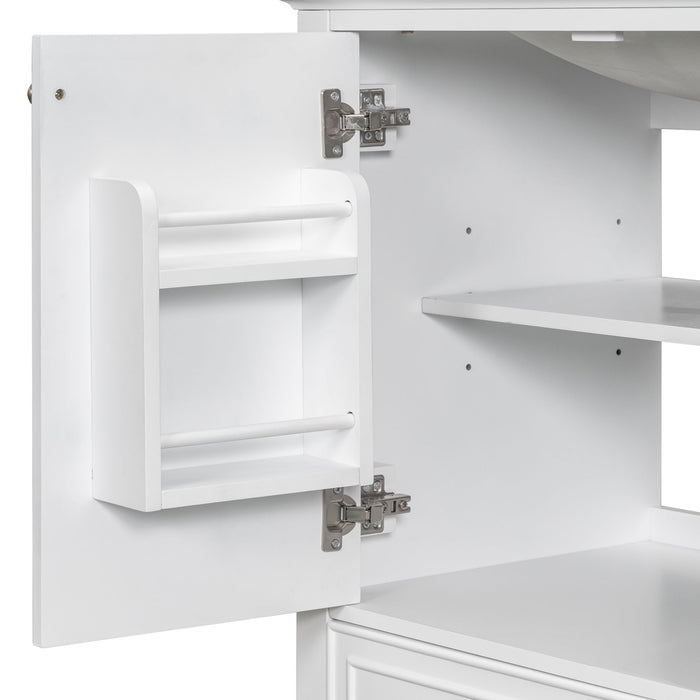 Modern Bathroom Vanity Base Only With Doors And Drawer