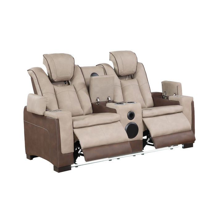 Bruno - Power Reclining Loveseat With Bluetooth Speakers