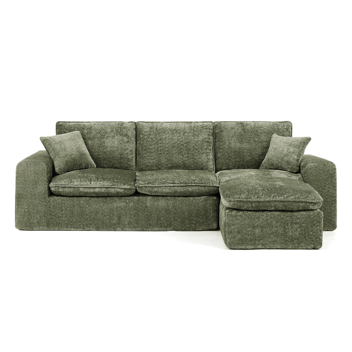 Sectional Sofa With Moveable Ottoman