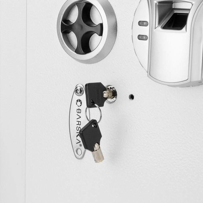 Biometric Wall Safe - White