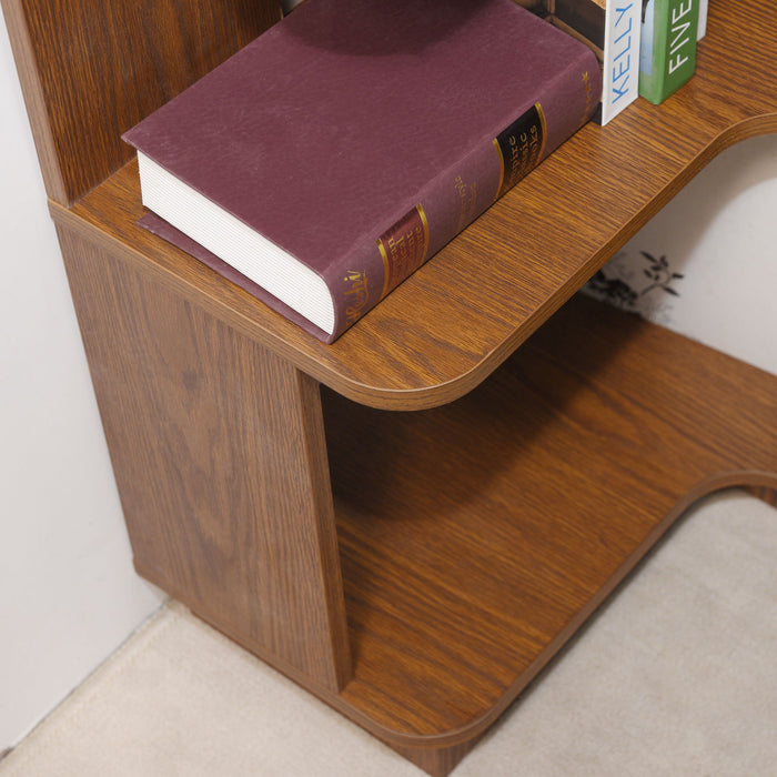 L-Shaped Corner Bookshelf