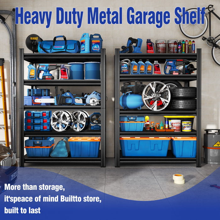 5 Tier Heavy Duty Shelving Unit Adjustable Shelving Units