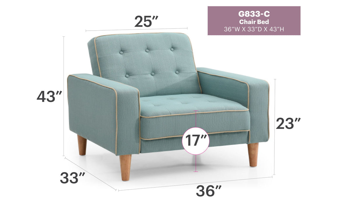 Vibrant Contemporary Chair Bed