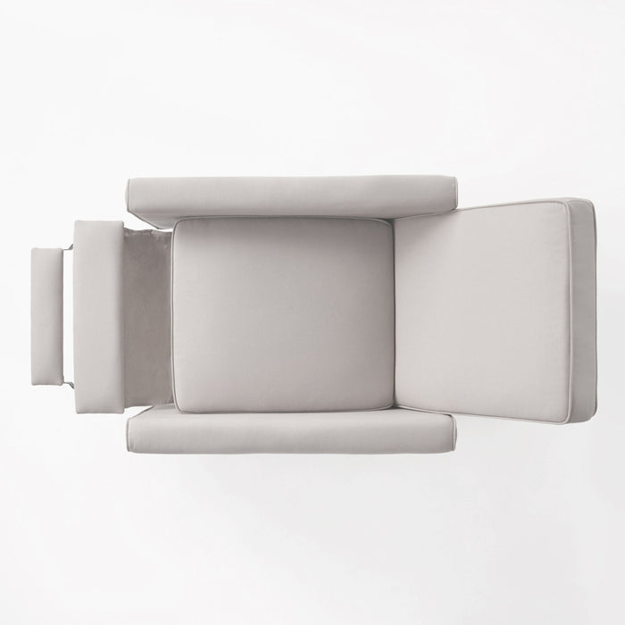 Upholstered Push Back Recliner Chair For Living Room