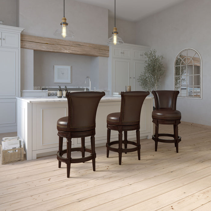 Swivel Barstool With High-Back