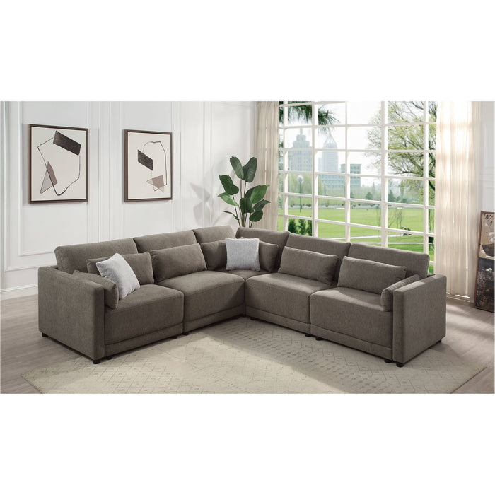 Rylie - Modular Sectional Sofa With Toss Pillows