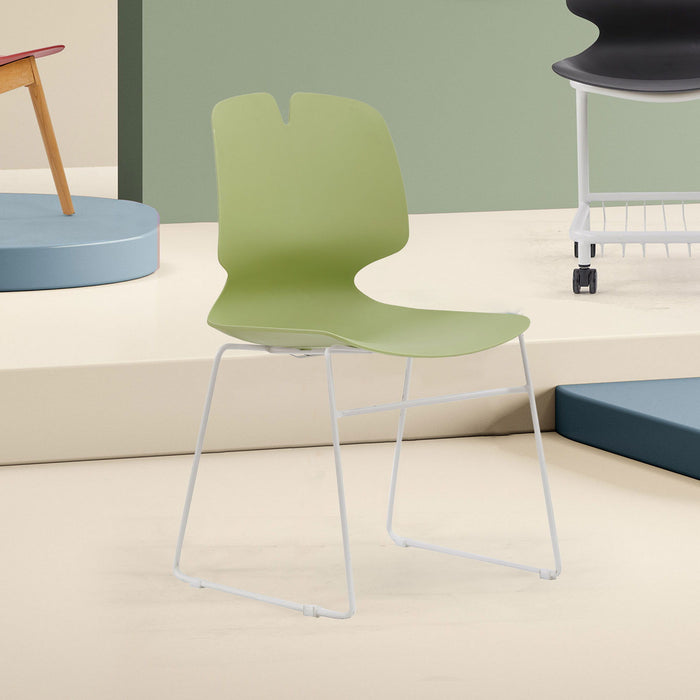 Modern Stacked Office Chairs (Set of 4)