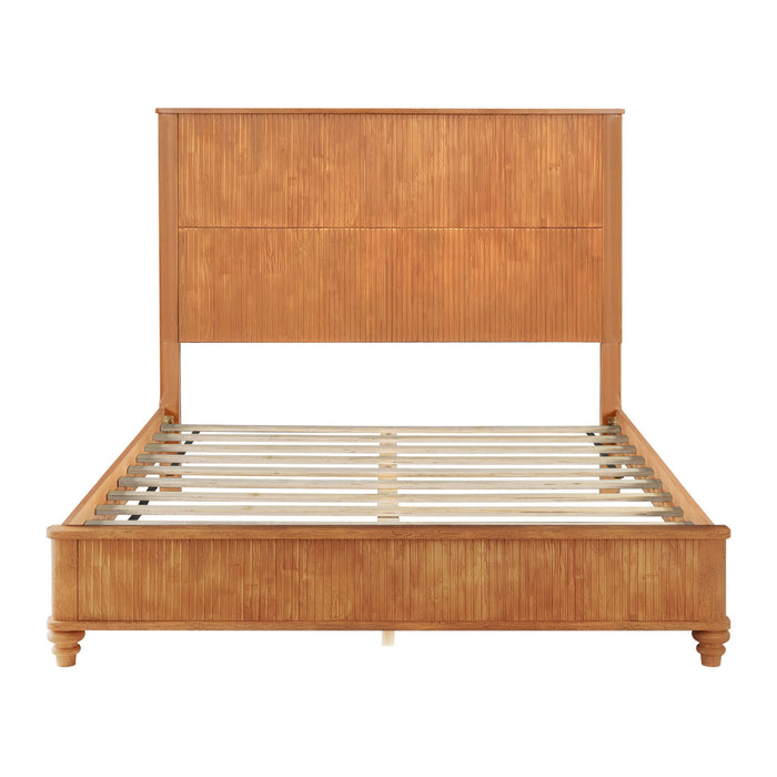 Platform Bed Frame & Tall Headboard