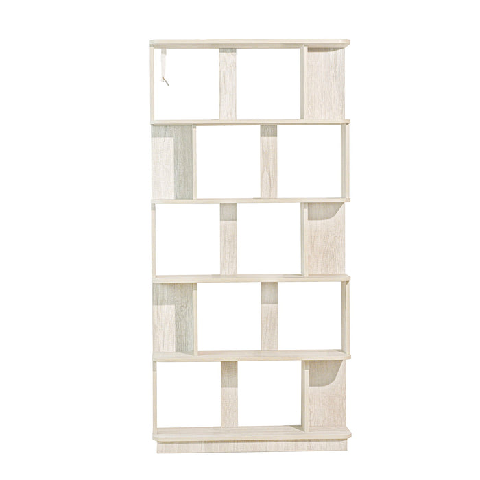 Modern 5 Tier Open Storage Bookcase