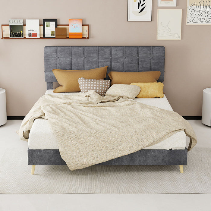 Yungan Lingge Minimalist Soft Pack Headboard Bed